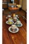New Si̇de Arni̇ 6-Piece Hand-Painted Porcelain Coffee Cup Set