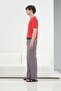 Fi̇ti̇lli̇ Dok Textured Rmizi Tri̇ko T-Shirt - 3