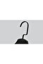 Wooden (Black Hook Lama) Latch Shirt and Skirt Hanger Black Color 24 Pieces - 3
