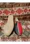 Red Black Men's Yemeni Sandals Genuine Leather Hand-Sewn Double Color Size 42 - 2