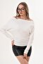 Women's Boat Neck Bat Sleeve Blouse 260277 - - 3