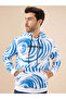 Tie-Dye Hooded Three Thread Fleece Sweatshirt