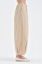 Women's Belt I Elastic Balloon Fit Design Trousers - 4