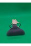 Pink Apple Model Steel Children's Ring with Enamel Embroidery, Yellow Gold Color Plated, Adjustable Size