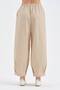 Women's Belt I Elastic Balloon Fit Design Trousers - 3