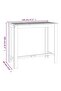 Garden Bar Table 120x60x105 cm Solid Wood Acacia - 3