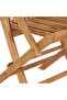 Garden Chairs with Light Blue Cushions 2 pcs Solid Teak Wood - 6