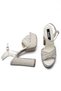 High Heeled Women's Ankle-Tie Stone Embellished Crossed Evening Dress Platform Shoes 22010 - 4