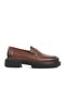 Brown Patent Leather Genuine Leather Men's Loafer Shoes Premium