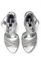 High Heeled Women's Ankle-Tie Stone Embellished Crossed Evening Dress Platform Shoes 22010 - 6