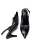Women's High Heels Buckled Pointed Toe Open Back Mesh Evening Dress Shoes 17235 - 4