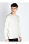 Cut & Sew Regular Fit Lightweight White Sweatshirt - 2