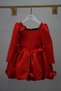 Girl's Special Series Red Floral Detailed Long Sleeve Stylish Dress - 2