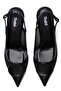 Women's High Heels Buckled Pointed Toe Open Back Mesh Evening Dress Shoes 17235 - 6