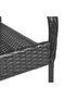 Dining Chair | Set of 2 | Black | PE rattan and powder-coated steel - 7