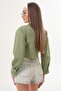 Women's Stripe Patterned Pair Pocketed Short Shirt 260315 - - 5