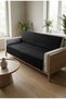 Fleece Anthracite Embossed Printed Soft Sofa Cover , Sofa Bed Cover Non-Slip with Sponge (165X205 cm)