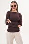 Women's Boat Neck Blouse with Gathered Side Detail 260276 - 265075 - 2