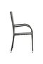 Stackable Outdoor Chairs 4 pcs Grey Poly Rattan - 4