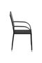Dining Chair | Set of 2 | Black | PE rattan and powder-coated steel - 4