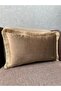 Imported İ Silk a Velvet Brown Color Püs Tasseled Rlent Case 30X50 - 2