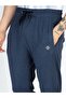 Basic Regular Fit Indigo Melange Track Pant - 4