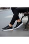 Dakır's 2298 Black-White Linen Sports Shoes