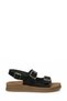 325625.Z6Fx Black Women's Flat Shoes Sandals