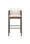 Bar Stools 2 pcs with Cushions Brown Poly Rattan - 2