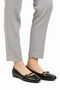 Black women's flat shoes