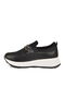 Black White Laceless Women's Casual Shoes - 2