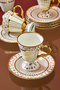 Nazenin 6-Person 90 ml Porcelain Coffee Cup Set Ckr3863 - 4