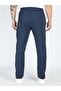 Basic Regular Fit Indigo Melange Track Pant - 3