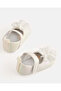 Baby Beige Flower Patch Pram Shoes - 4