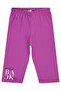 Girl's Back Printed Leggings for Ages 10-13 - Lilac