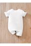 Under the Sea Patterned Short Sleeve Snap-On Baby Romper – Short Sleeve Summer Bodysuit (9-12 Months) - 6