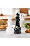 Marble Black & White Salt and Pepper Shaker Set, Premium Kitchen Spice Containers for Kitchen - 2