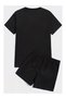 Men's T-Shirt Shorts - T-Shirt with Shorts Bottom Top Set a Printed Crew Neck - 2