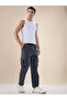 Solid Grey Athleisure Cargo Pants - 6