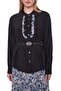 Black Belt Detailed Pleated Skirt Suit - 6