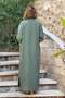 Khaki Piece Paint Shirt Dress - 4