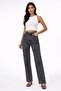 Women's Smoked Stretch Fabric Straight Jean Pants