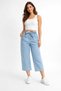 Women's Oversized Trend Wide Leg Jeans (Denim) Shorts - the Trend of the Summer - 2
