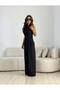 Women's Halter Neck Front Tie-Detail Wide-Leg Chic Jumpsuit - 3
