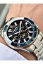Functional Silver-Navy Blue Color Sapphire Glass Steel Band Steel Case Men's Wristwatch 1142Mr - 4
