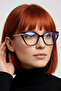 Blue Light Protection Metal Strappy Black Women's Screen Glasses