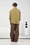 Thick Striped Khaki Fashion Modal Lek - 3