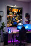 Stephen Curry Golden State Wall Tapestry– High-Quality Fabric, Gamer Room Decor Tapestry Wall Rug Si