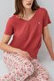 Modal Cotton Lu Short Sleeve Women's Pajama Set Ethnic Plus Size Option - 4