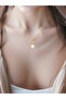 Embellished Faux Pearl Necklace - 3